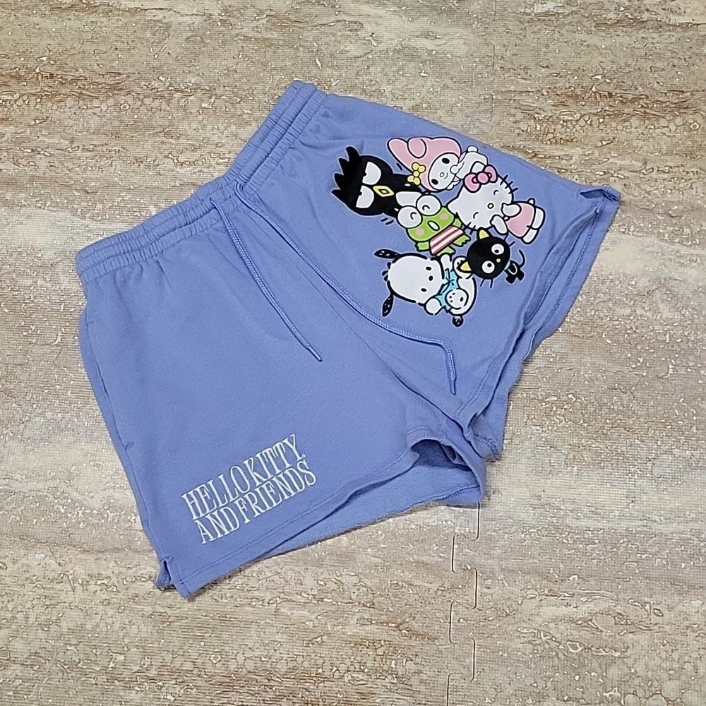 SAMIRO HELLO KITTENS WOMENS COTTON SHORTS SIZE MEDIUM